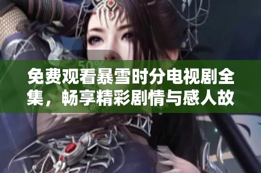 免费观看暴雪时分电视剧全集，畅享精彩剧情与感人故事