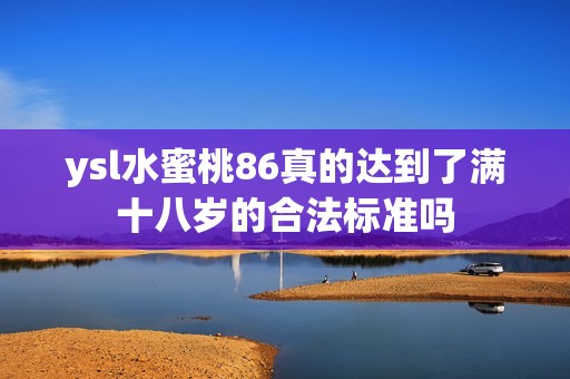 ysl水蜜桃86真的达到了满十八岁的合法标准吗