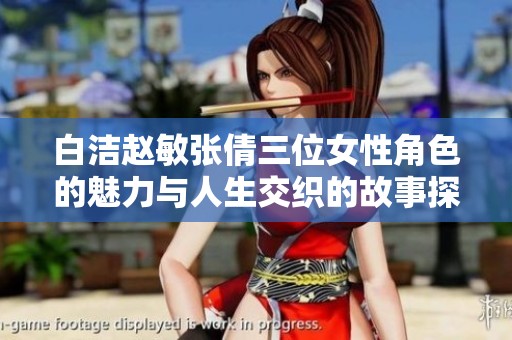 白洁赵敏张倩三位女性角色的魅力与人生交织的故事探讨