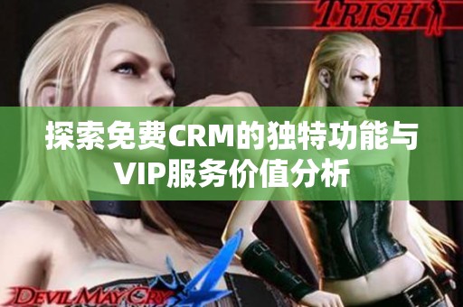 探索免费CRM的独特功能与VIP服务价值分析