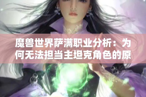 魔兽世界萨满职业分析：为何无法担当主坦克角色的原因