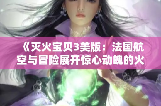 《灭火宝贝3美版：法国航空与冒险展开惊心动魄的火灾救援》