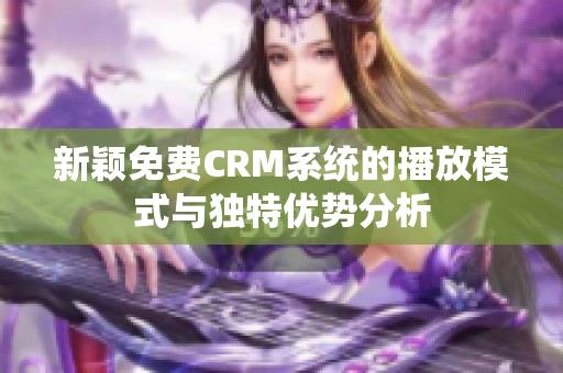 新颖免费CRM系统的播放模式与独特优势分析