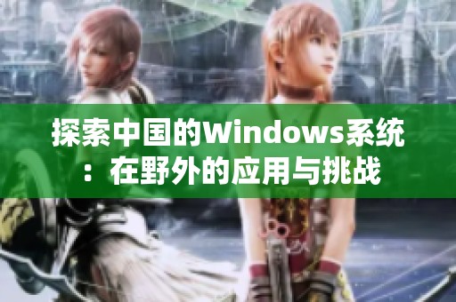 探索中国的Windows系统：在野外的应用与挑战