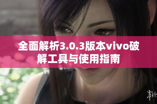 全面解析3.0.3版本vivo破解工具与使用指南