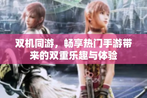 双机同游，畅享热门手游带来的双重乐趣与体验