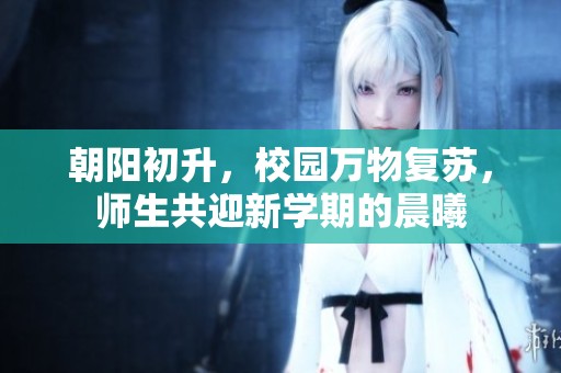 朝阳初升，校园万物复苏，师生共迎新学期的晨曦