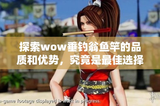 探索wow垂钓翁鱼竿的品质和优势，究竟是最佳选择吗