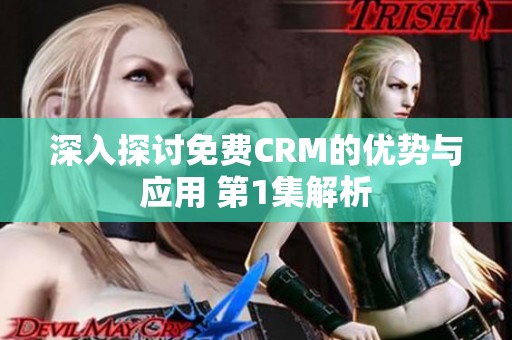 深入探讨免费CRM的优势与应用 第1集解析