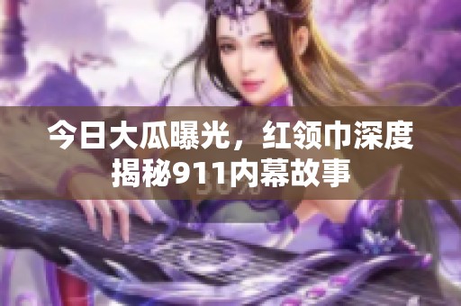 今日大瓜曝光，红领巾深度揭秘911内幕故事