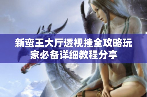 新蛮王大厅透视挂全攻略玩家必备详细教程分享