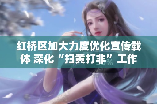 红桥区加大力度优化宣传载体 深化“扫黄打非”工作成效