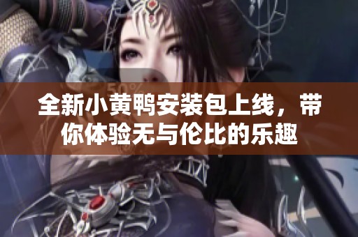 全新小黄鸭安装包上线，带你体验无与伦比的乐趣