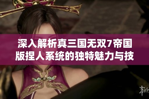 深入解析真三国无双7帝国版捏人系统的独特魅力与技巧