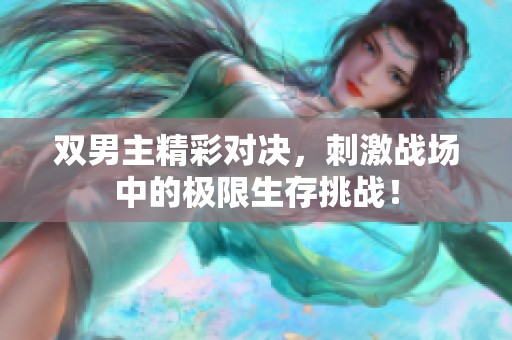 双男主精彩对决，刺激战场中的极限生存挑战！