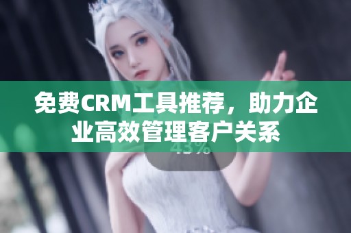 免费CRM工具推荐，助力企业高效管理客户关系