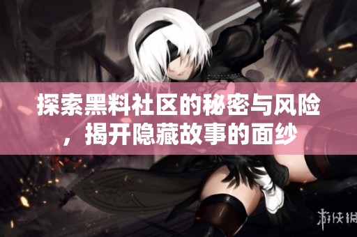 探索黑料社区的秘密与风险，揭开隐藏故事的面纱