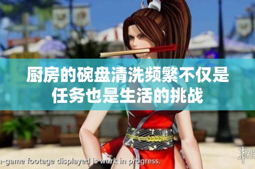 厨房的碗盘清洗频繁不仅是任务也是生活的挑战
