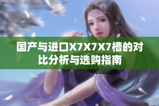 国产与进口X7X7X7槽的对比分析与选购指南