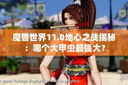 魔兽世界11.0地心之战揭秘：哪个大甲虫最强大？