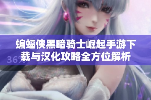 蝙蝠侠黑暗骑士崛起手游下载与汉化攻略全方位解析