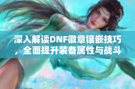 深入解读DNF徽章镶嵌技巧，全面提升装备属性与战斗力
