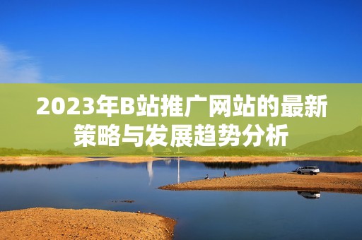 2023年B站推广网站的最新策略与发展趋势分析