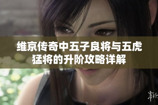 维京传奇中五子良将与五虎猛将的升阶攻略详解