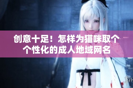 创意十足！怎样为猫咪取个个性化的成人地域网名