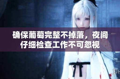 确保葡萄完整不掉落，夜间仔细检查工作不可忽视