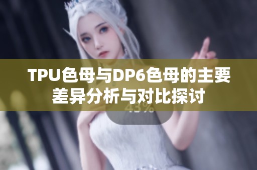 TPU色母与DP6色母的主要差异分析与对比探讨