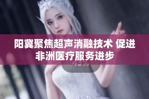 阳冀聚焦超声消融技术 促进非洲医疗服务进步