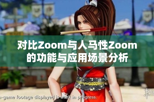 对比Zoom与人马性Zoom的功能与应用场景分析