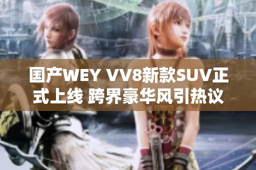 国产WEY VV8新款SUV正式上线 跨界豪华风引热议