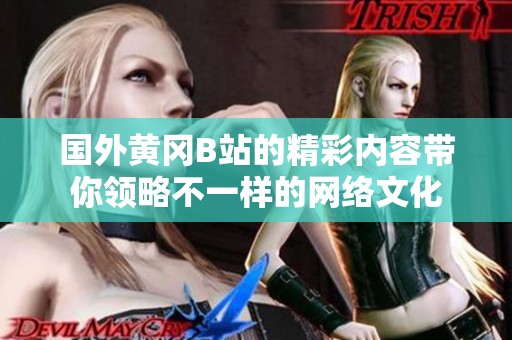 国外黄冈B站的精彩内容带你领略不一样的网络文化