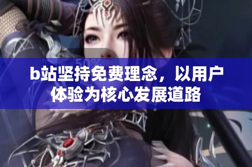 b站坚持免费理念，以用户体验为核心发展道路