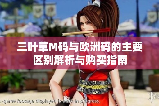 三叶草M码与欧洲码的主要区别解析与购买指南