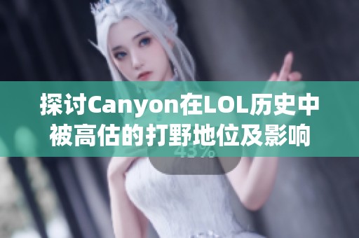 探讨Canyon在LOL历史中被高估的打野地位及影响
