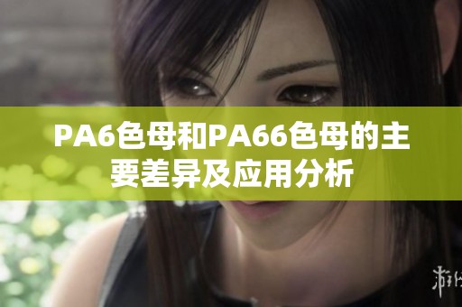 PA6色母和PA66色母的主要差异及应用分析