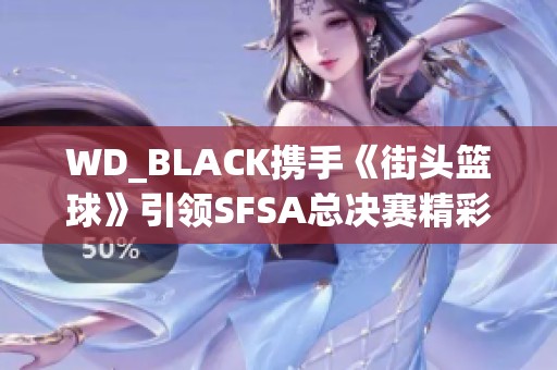 WD_BLACK携手《街头篮球》引领SFSA总决赛精彩对决