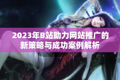 2023年B站助力网站推广的新策略与成功案例解析