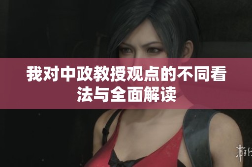 我对中政教授观点的不同看法与全面解读