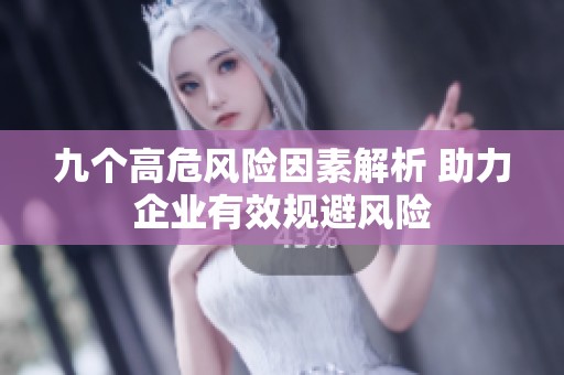 九个高危风险因素解析 助力企业有效规避风险