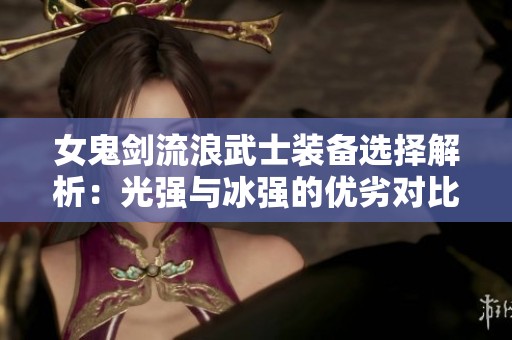 女鬼剑流浪武士装备选择解析：光强与冰强的优劣对比