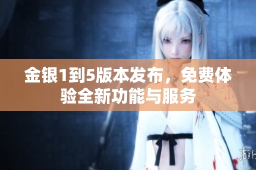 金银1到5版本发布，免费体验全新功能与服务