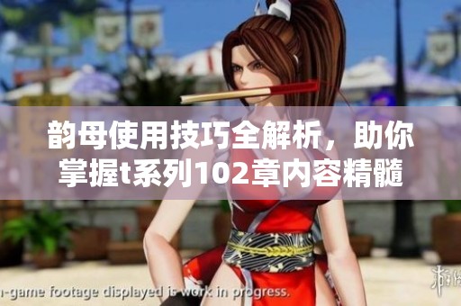 韵母使用技巧全解析，助你掌握t系列102章内容精髓