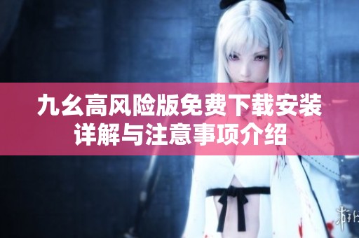 九幺高风险版免费下载安装详解与注意事项介绍