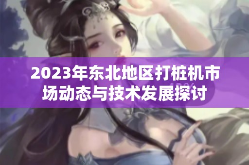 2023年东北地区打桩机市场动态与技术发展探讨