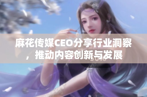 麻花传媒CEO分享行业洞察，推动内容创新与发展