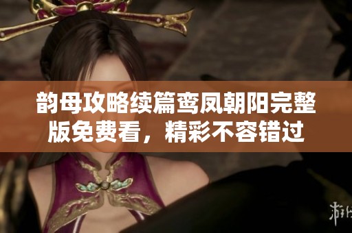 韵母攻略续篇鸾凤朝阳完整版免费看，精彩不容错过